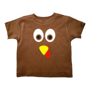 NEW Toddler Turkey Face Tee